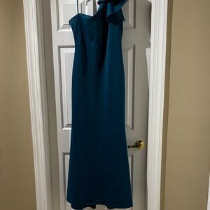 Jessica Howard One Shoulder Teal Dress